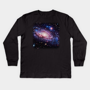 The universe with all galaxies Kids Long Sleeve T-Shirt